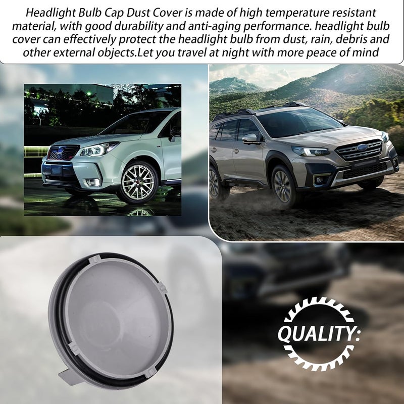 Ciuouient 84953AJ000 Front Headlight Lamp Bulb Cap(1PCS GRAY) Compatible with 2013-2016 Subaru BRZ,2010-2014 Legacy,2010-2014 Outback - Image 4